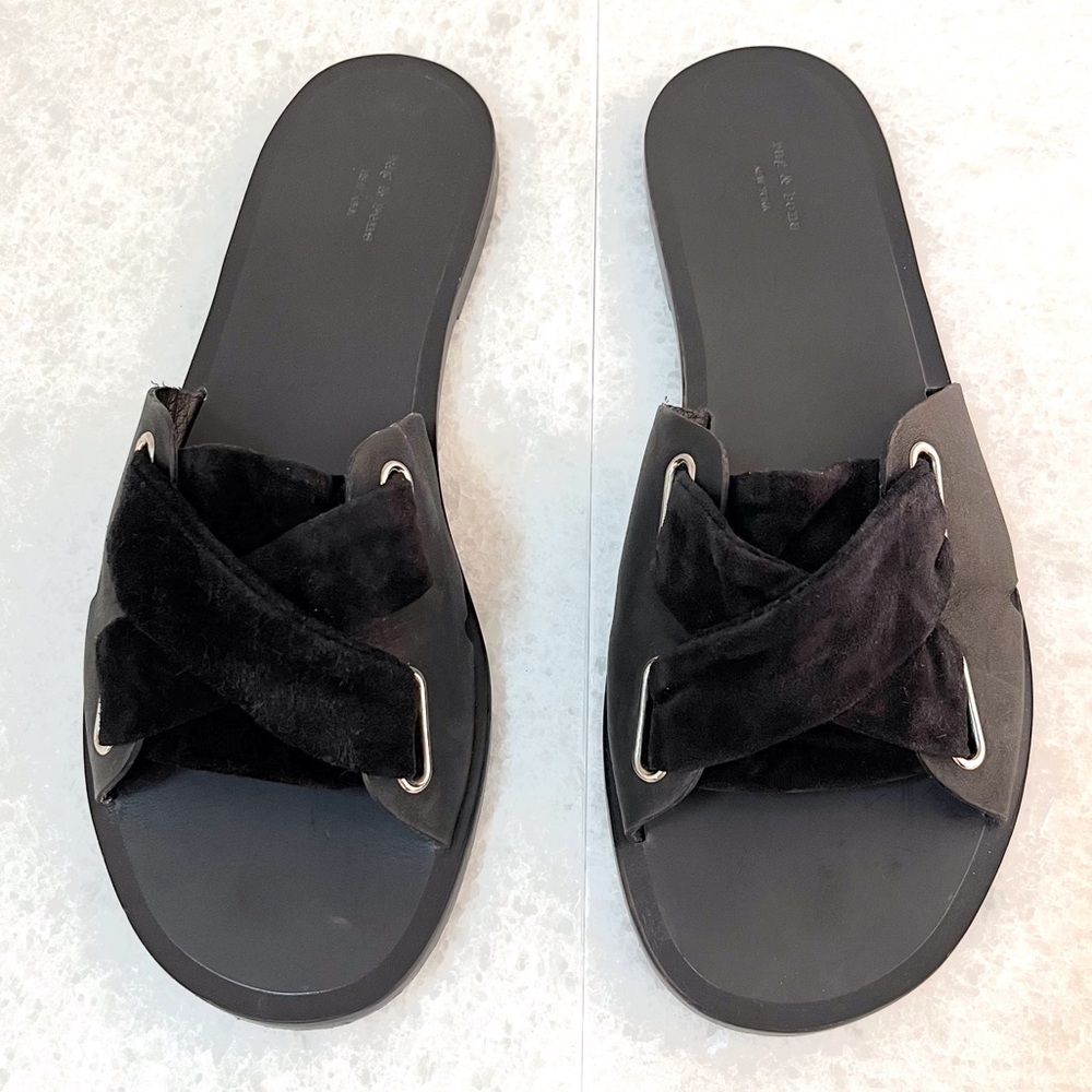 Rag and Bone Black Sandals-Size 9